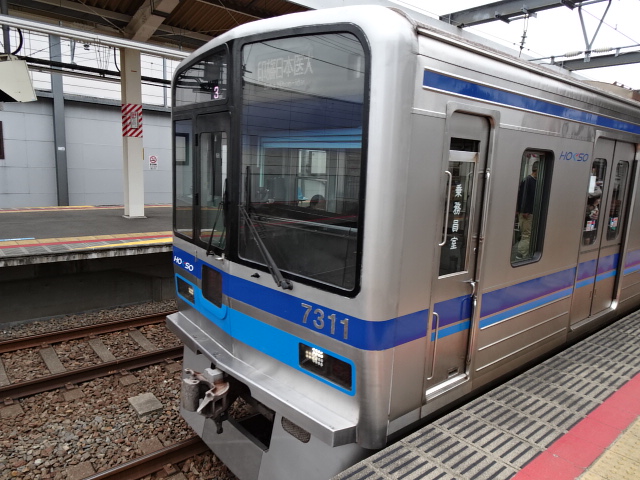 北総7300形新鎌ヶ谷入線