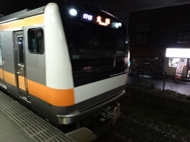 E233系0番台羽村入線